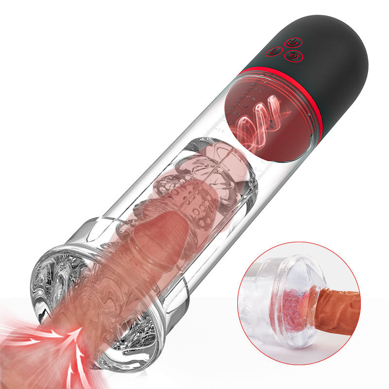 2 IN1 9 Vibration 3 Suction Modes Penis Pump S-HANDE