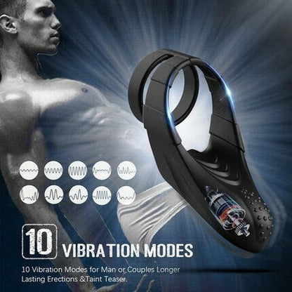 SEEKHEART-Vibration Double Circles Penis Ring