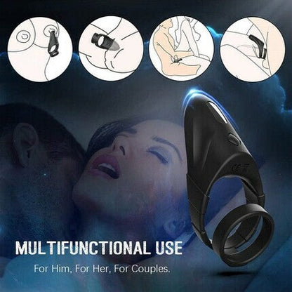 SEEKHEART-Vibration Double Circles Penis Ring