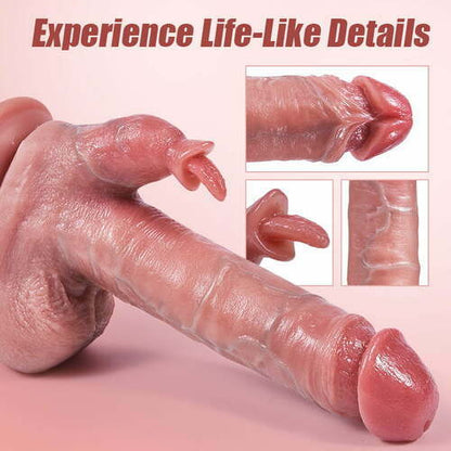 Don Juan - Vibrating Clitoral Stimulation Heating 7 Thrusting & Swinging 10 Vibrating Lifelike Dildo 8.58 in