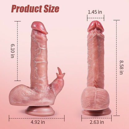 Don Juan - Vibrating Clitoral Stimulation Heating 7 Thrusting & Swinging 10 Vibrating Lifelike Dildo 8.58 in