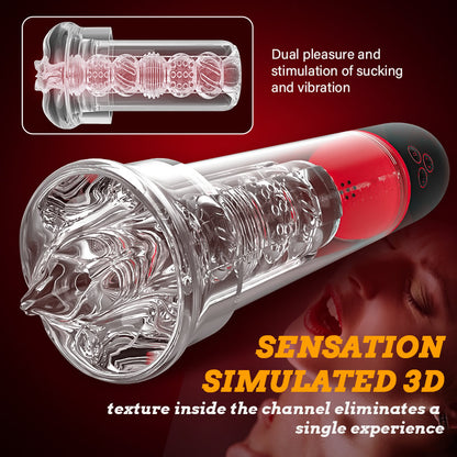 2 IN1 9 Vibration 3 Suction Modes Penis Pump S-HANDE