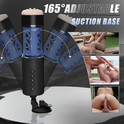 Thrusting Rotation Masturbator mit Suction Base